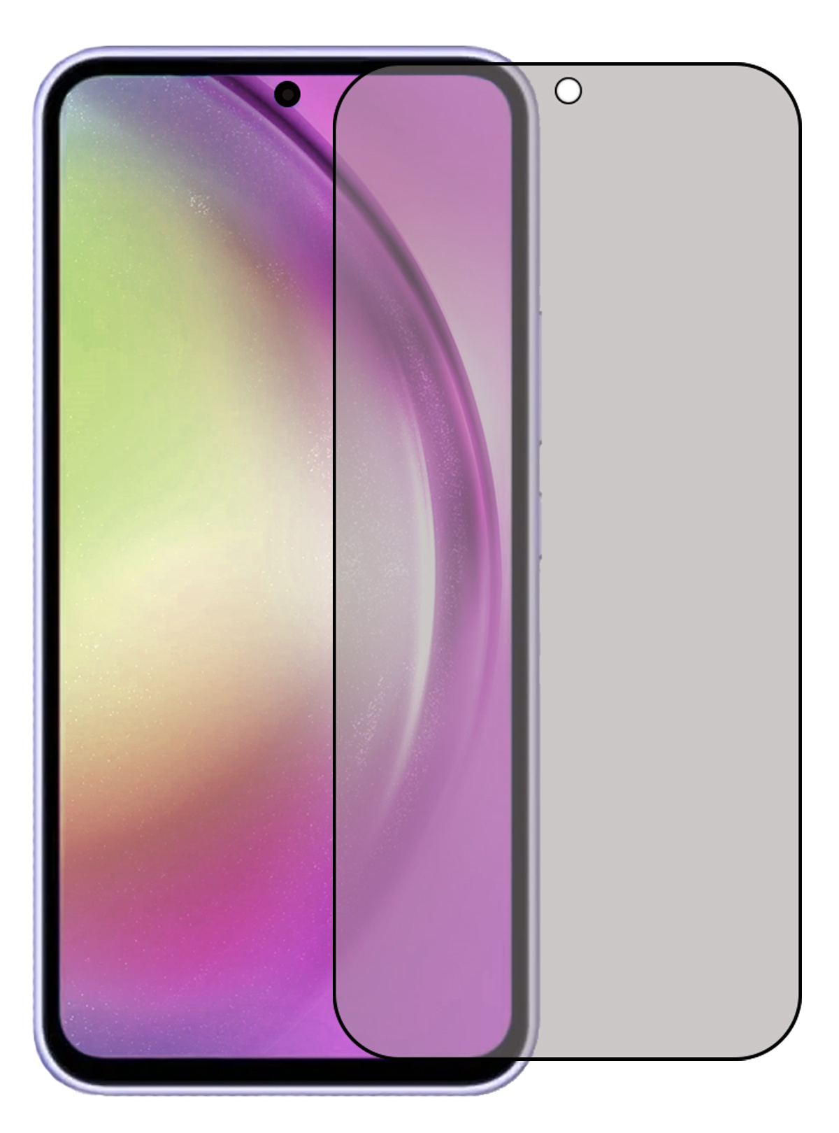 Nomfy Screenprotector Geschikt voor Samsung A54 Screenprotector Privacy Bescherm Glas - Screenprotector Geschikt voor Samsung Galaxy A54 Privacy Screenprotector Tempered Glass