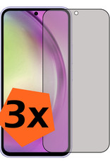Nomfy Screenprotector Geschikt voor Samsung A54 Screenprotector Privacy Bescherm Glas - Screenprotector Geschikt voor Samsung Galaxy A54 Privacy Screenprotector Tempered Glass - 3 PACK