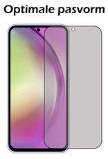 Nomfy Screenprotector Geschikt voor Samsung A54 Screenprotector Privacy Bescherm Glas - Screenprotector Geschikt voor Samsung Galaxy A54 Privacy Screenprotector Tempered Glass - 3 PACK