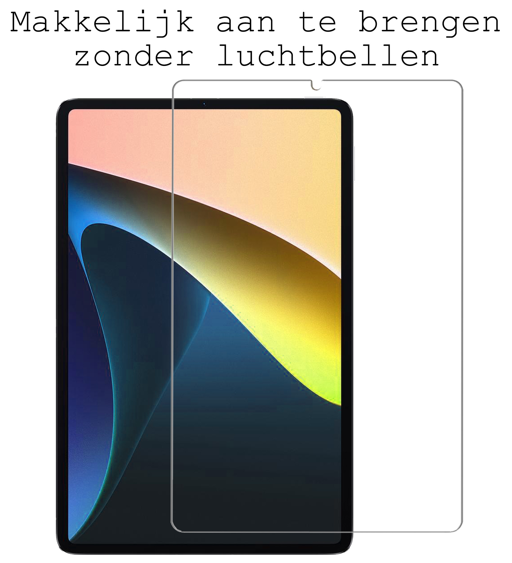 BASEY. Screenprotector Geschikt voor Xiaomi Pad 5 Screenprotector Tempered Glass - Screenprotector Geschikt voor Xiaomi Mi Pad 5 Screen Protector Beschermglas - 2 Stuks