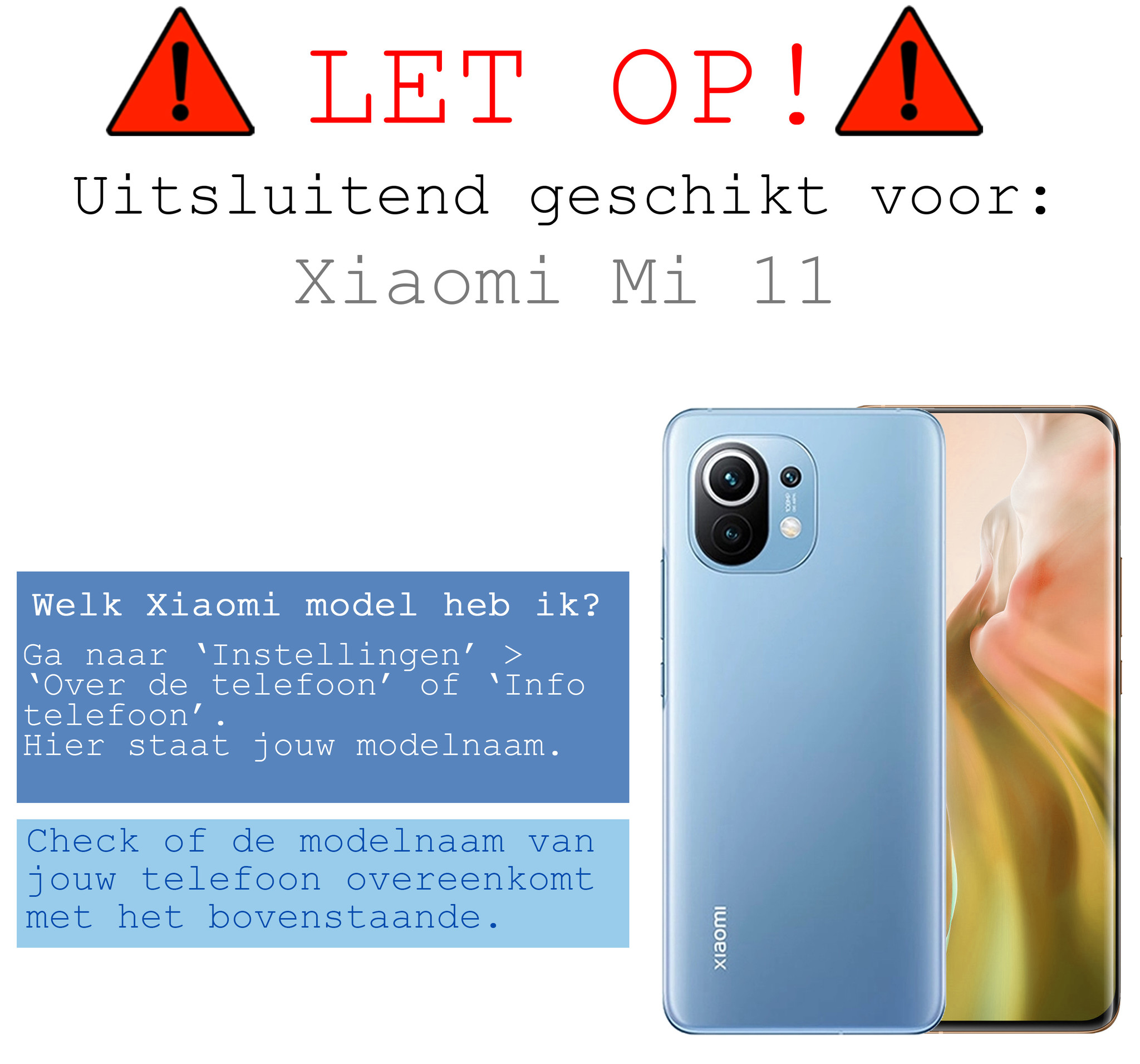 BASEY. Screenprotector Folie Geschikt voor Xiaomi Mi 11 Screenprotector Bescherm Folie Soft TPU - Screenprotector Folie Geschikt voor Xiaomi Mi 11 Screen Protector Screen Cover - 2 Stuks