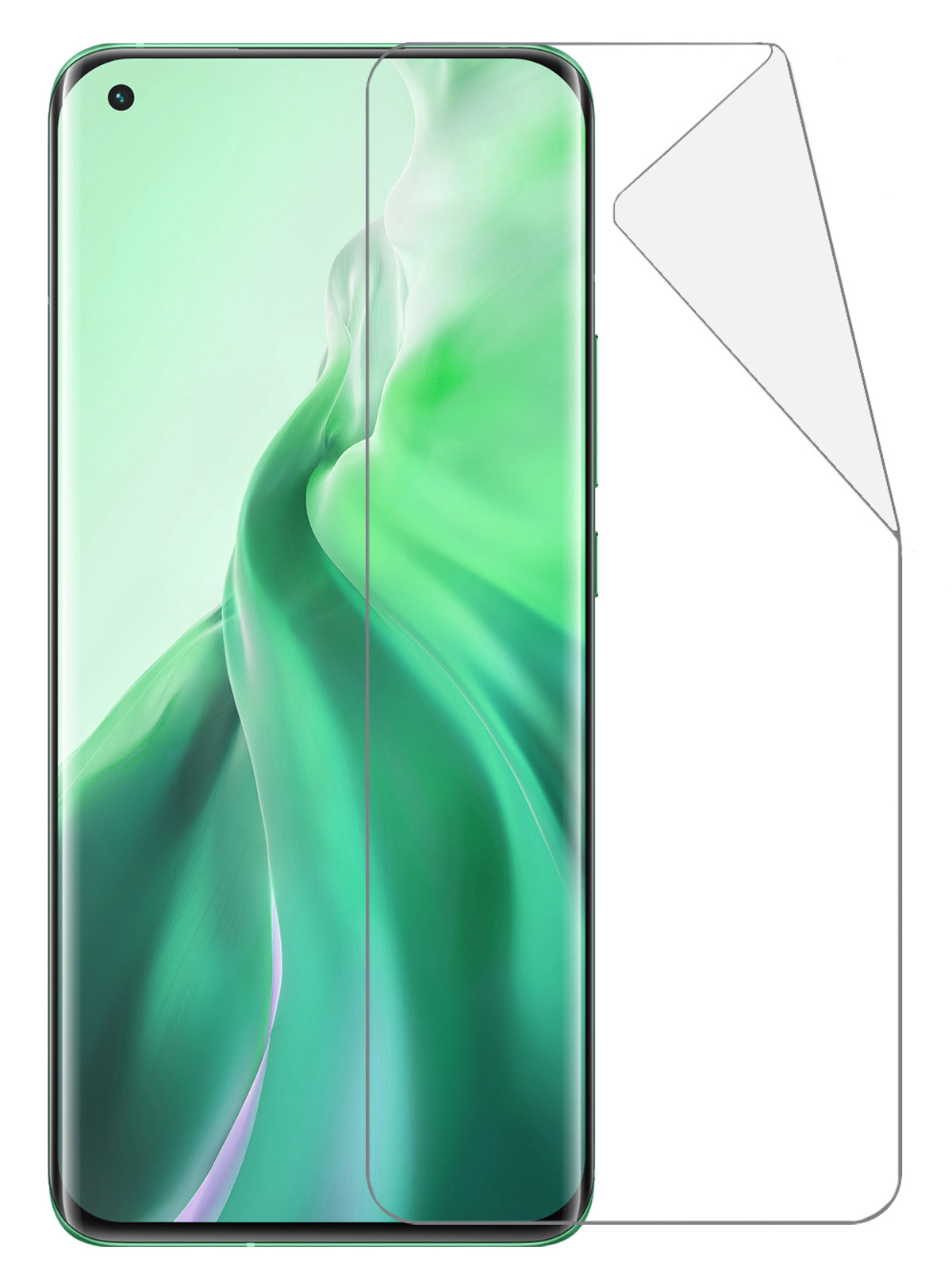 Nomfy Screenprotector Folie Geschikt voor Xiaomi Mi 11 Screenprotector Bescherm Folie Screen Protector Folie Telefoon