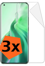 Nomfy Screenprotector Folie Geschikt voor Xiaomi Mi 11 Screenprotector Bescherm Folie Screen Protector Folie Telefoon - 3 PACK
