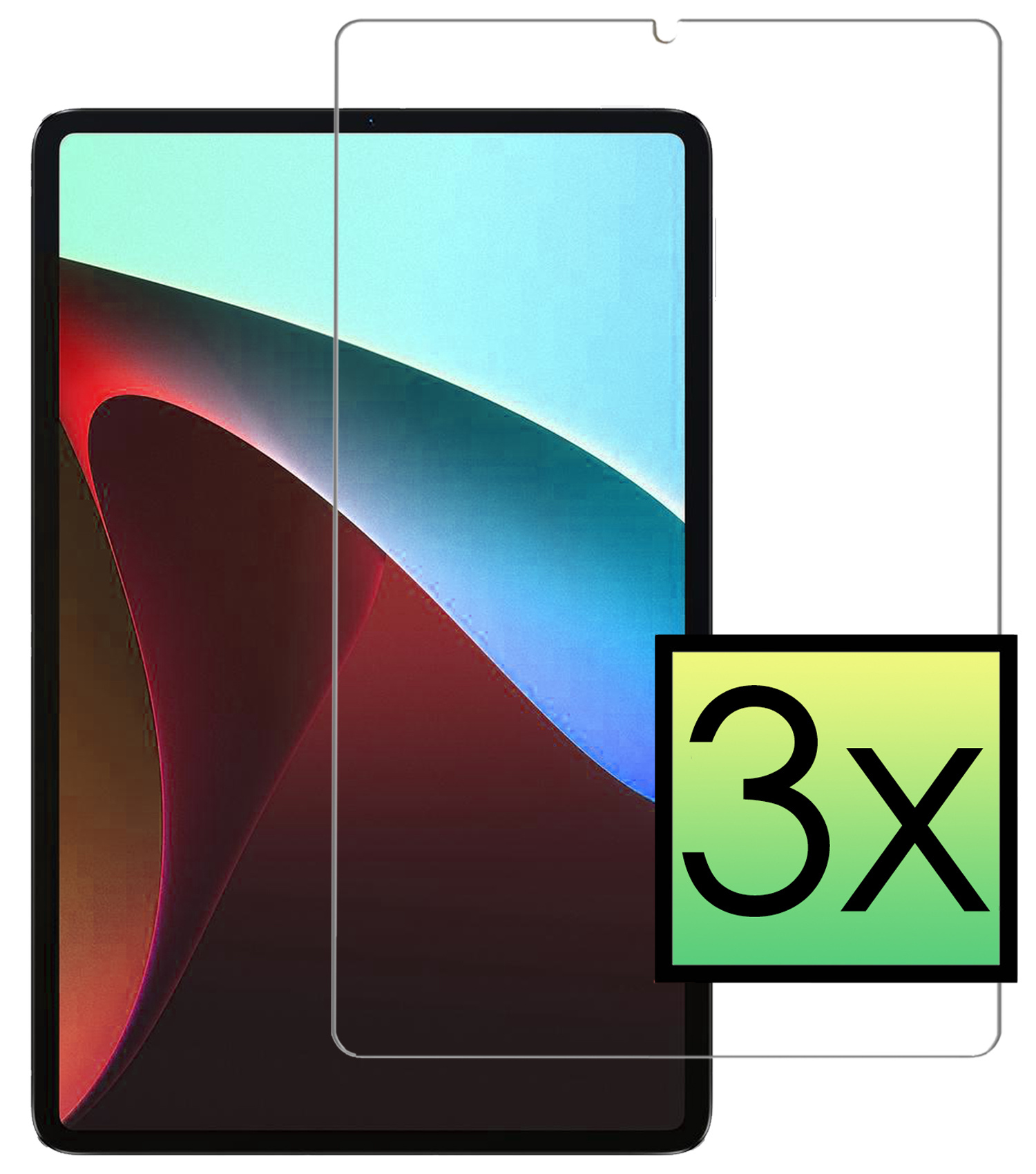 NoXx Xiaomi Pad 5 Screenprotector Bescherm Glas Screen Protector - 3x