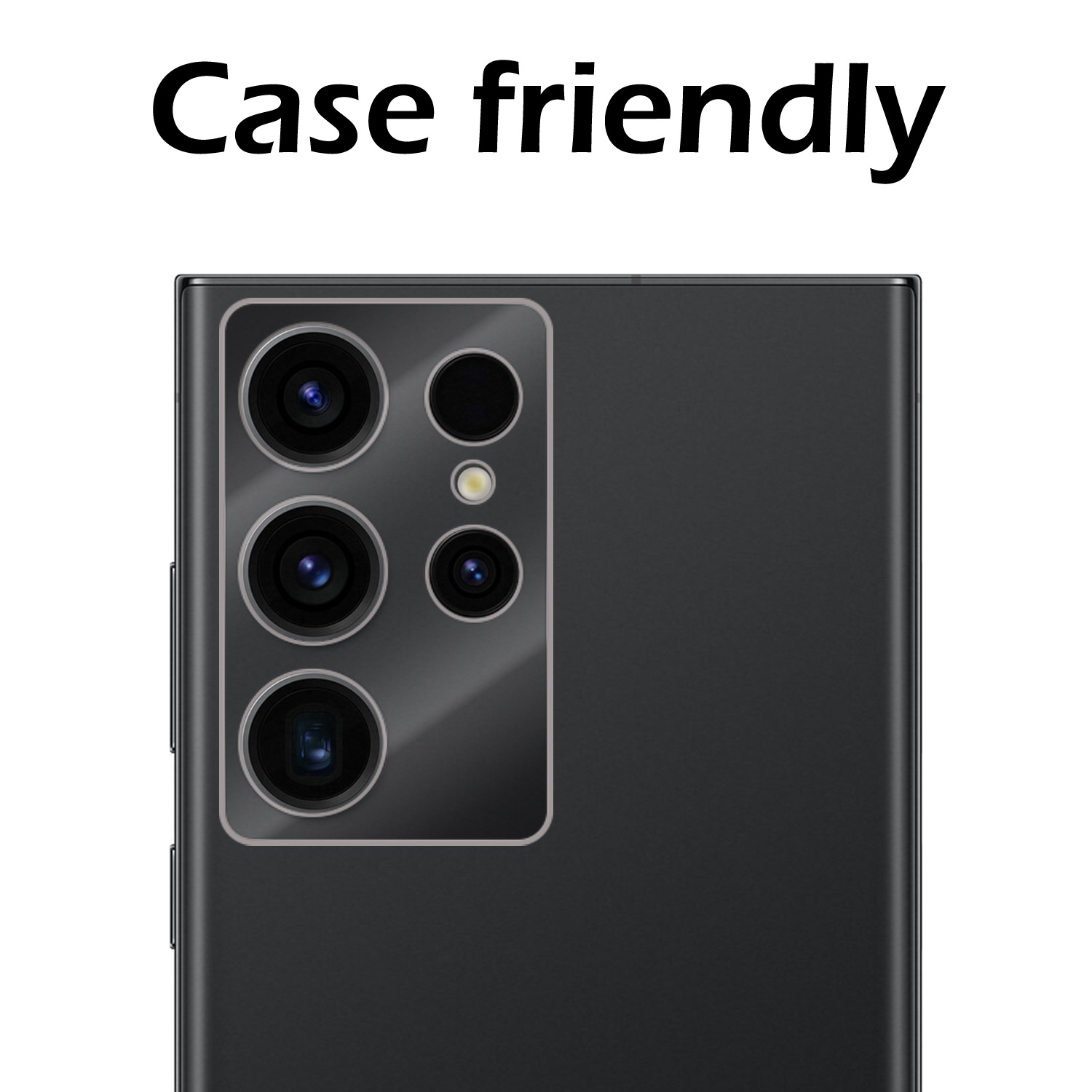 Nomfy Screenprotector Geschikt voor Samsung S23 Ultra Camera Screen Protector Beschermglas - Screenprotector Geschikt voor Samsung Galaxy S23 Ultra Camera Screenprotector Tempered Glass