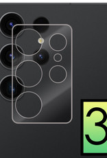 NoXx Screenprotector Geschikt voor Samsung S23 Ultra Camera Screenprotector Gehard Glas - Screenprotector Geschikt voor Samsung Galaxy S23 Ultra Screenprotector Camera Tempered Glass - 3x
