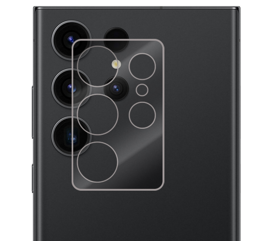 NoXx Samsung Galaxy S23 Ultra Camera Glas Screenprotector - Samsung Galaxy S23 Ultra Tempered Glass Camera Screenprotector