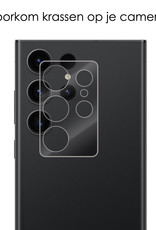 NoXx Screenprotector Geschikt voor Samsung S23 Ultra Camera Screenprotector Gehard Glas - Screenprotector Geschikt voor Samsung Galaxy S23 Ultra Screenprotector Camera Tempered Glass