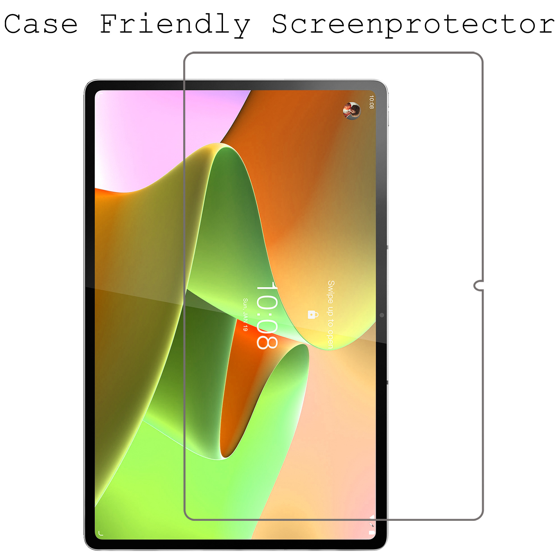 BASEY. Lenovo Tab P12 Pro Screenprotector Tempered Glass - Lenovo Tab P12 Pro Beschermglas - Lenovo Tab P12 Pro Screen Protector