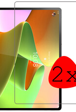 BASEY. Screenprotector Geschikt voor Lenovo Tab P12 Pro Screenprotector Tempered Glass - Screenprotector Geschikt voor Lenovo Tab P12 Pro Screen Protector Beschermglas - 2 Stuks
