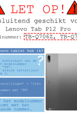 BASEY. Screenprotector Geschikt voor Lenovo Tab P12 Pro Screenprotector Tempered Glass - Screenprotector Geschikt voor Lenovo Tab P12 Pro Screen Protector Beschermglas - 2 Stuks