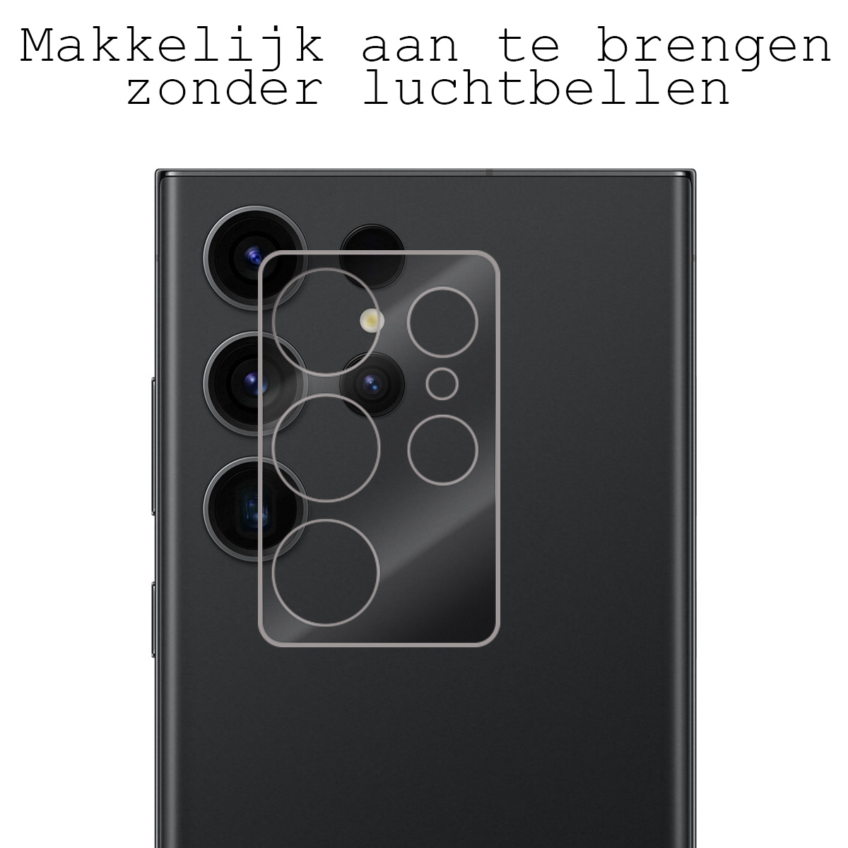 BASEY. Screenprotector Geschikt voor Samsung S23 Ultra Camera Screenprotector Tempered Glass Beschermglas Camera - Screenprotector Geschikt voor Samsung Galaxy S23 Ultra Camera Screen Protector