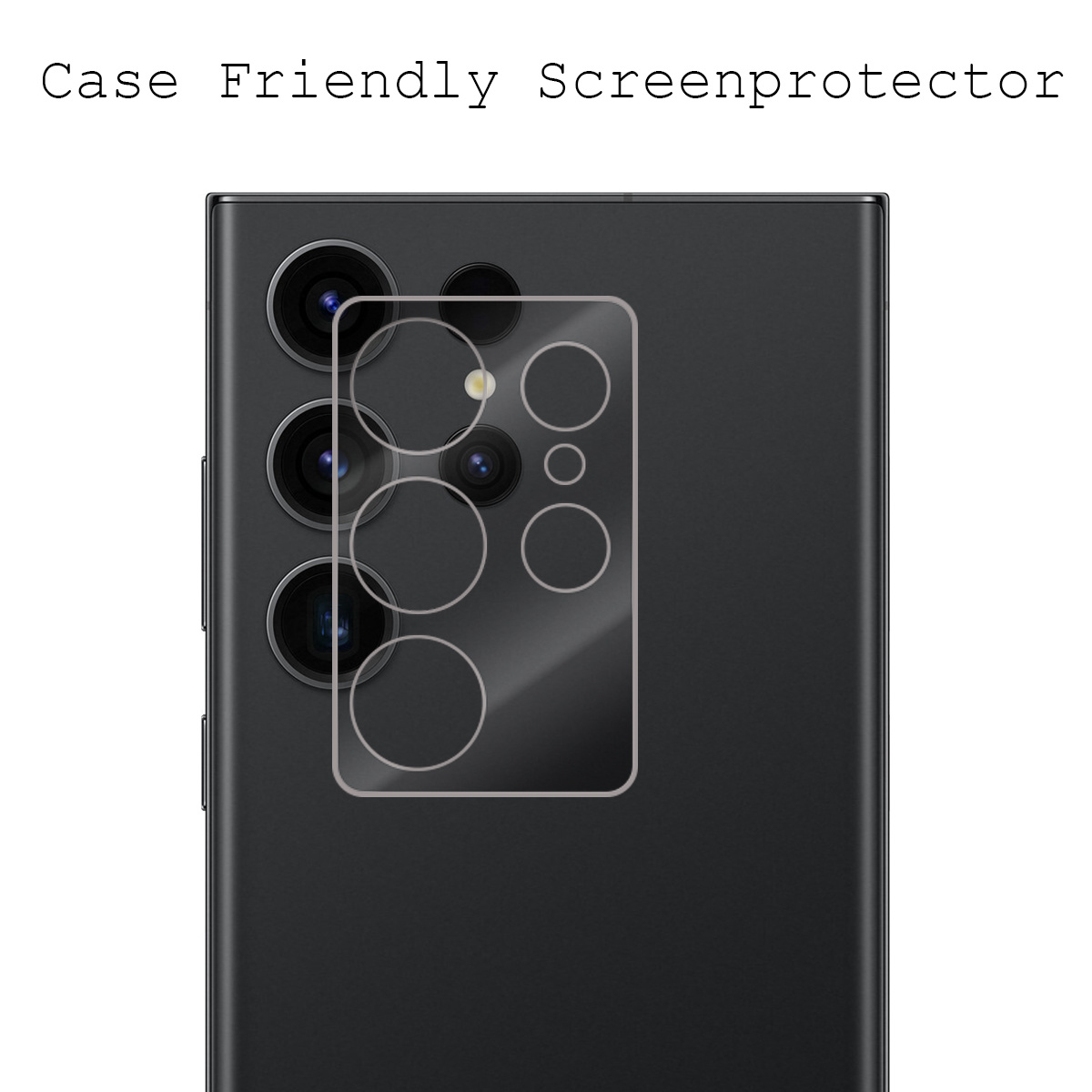 BASEY. Screenprotector Geschikt voor Samsung S23 Ultra Camera Screenprotector Tempered Glass Beschermglas Camera - Screenprotector Geschikt voor Samsung Galaxy S23 Ultra Camera Screen Protector