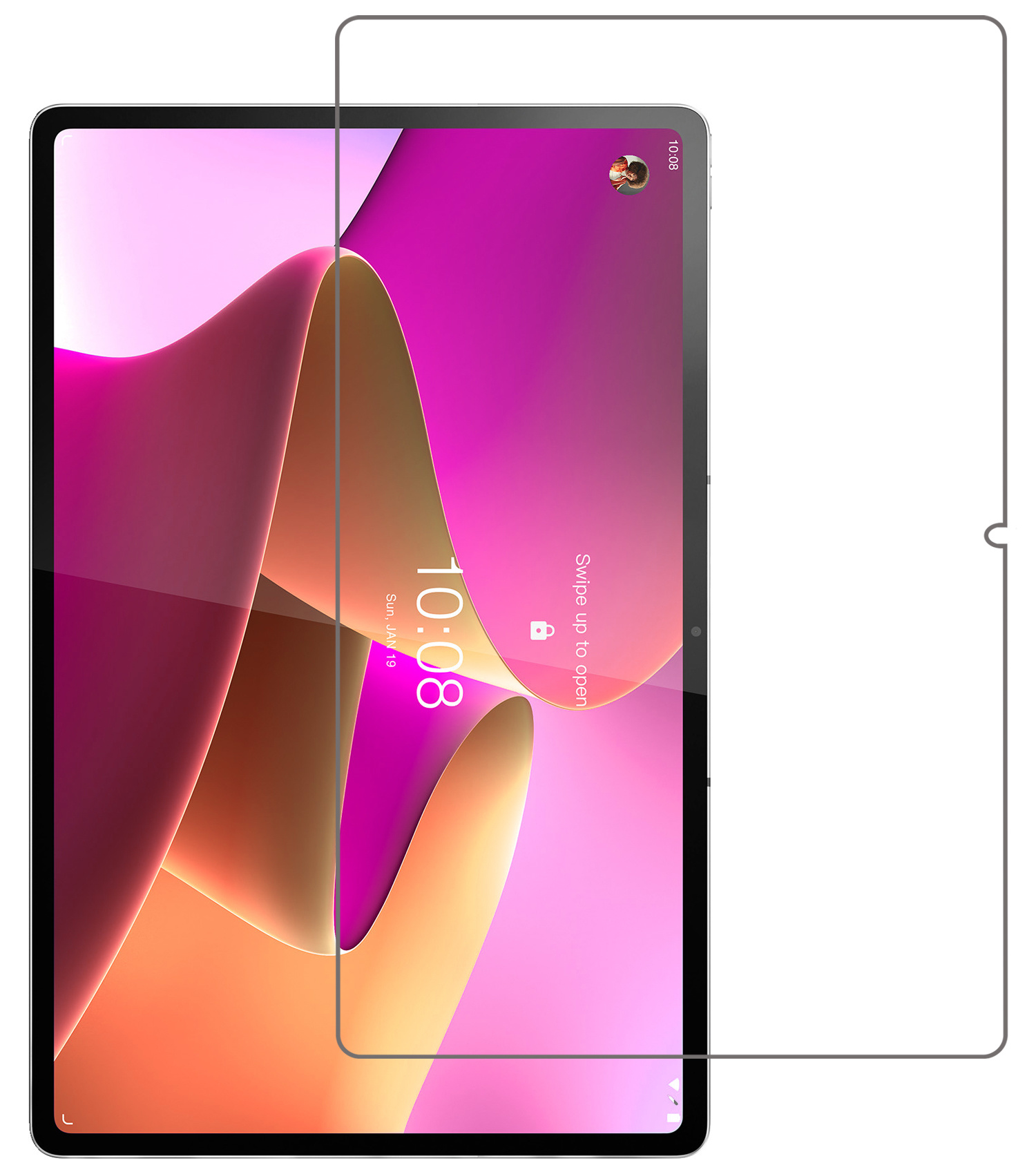 NoXx Screenprotector Geschikt voor Lenovo Tab P12 Pro Screenprotector Bescherm Glas Screen Protector