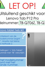 NoXx Screenprotector Geschikt voor Lenovo Tab P12 Pro Screenprotector Bescherm Glas Screen Protector