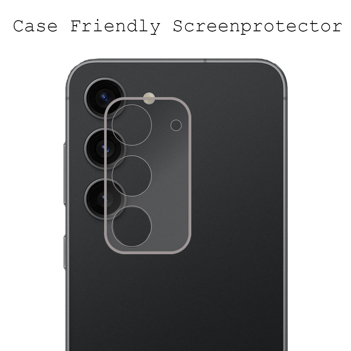 BASEY. Screenprotector Geschikt voor Samsung S23 Camera Screenprotector Tempered Glass Beschermglas Camera - Screenprotector Geschikt voor Samsung Galaxy S23 Camera Screen Protector - 3 Stuks
