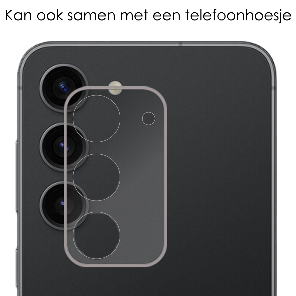 NoXx Screenprotector Geschikt voor Samsung S23 Camera Screenprotector Gehard Glas - Screenprotector Geschikt voor Samsung Galaxy S23 Screenprotector Camera Tempered Glass - 2x