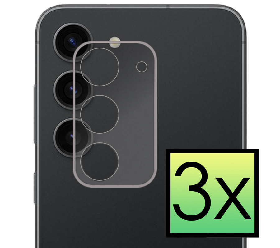 NoXx Samsung Galaxy S23 Camera Glas Screenprotector - Samsung Galaxy S23 Tempered Glass Camera Screenprotector - 3x