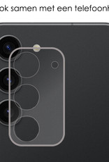 NoXx Screenprotector Geschikt voor Samsung S23 Camera Screenprotector Gehard Glas - Screenprotector Geschikt voor Samsung Galaxy S23 Screenprotector Camera Tempered Glass - 3x