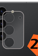 Nomfy Screenprotector Geschikt voor Samsung S23 Camera Screen Protector Beschermglas - Screenprotector Geschikt voor Samsung Galaxy S23 Camera Screenprotector Tempered Glass - 2 PACK