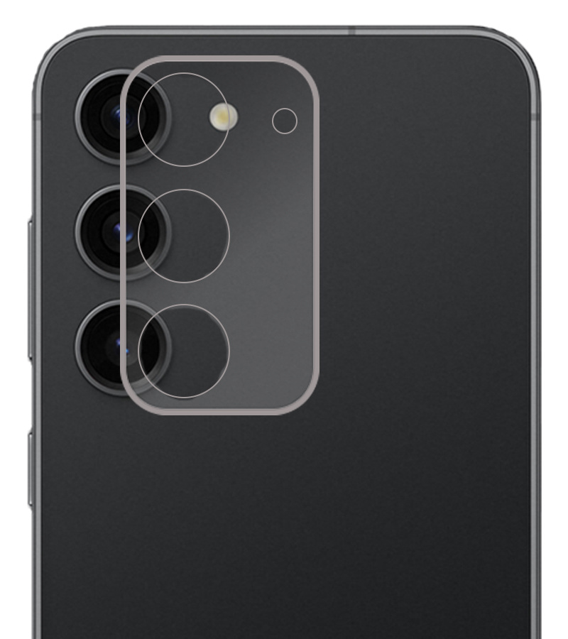 BASEY. Screenprotector Geschikt voor Samsung S23 Plus Camera Screenprotector Tempered Glass Beschermglas Camera - Screenprotector Geschikt voor Samsung Galaxy S23 Plus Camera Screen Protector