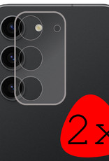 BASEY. Screenprotector Geschikt voor Samsung S23 Plus Camera Screenprotector Tempered Glass Beschermglas Camera - Screenprotector Geschikt voor Samsung Galaxy S23 Plus Camera Screen Protector - 2 Stuks