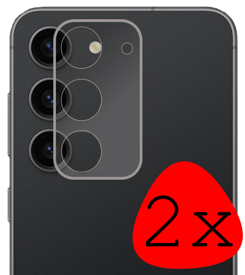 BASEY. Screenprotector Geschikt voor Samsung S23 Plus Camera Screenprotector Tempered Glass Beschermglas Camera - Screenprotector Geschikt voor Samsung Galaxy S23 Plus Camera Screen Protector - 2 Stuks