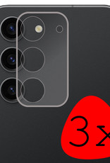 BASEY. Screenprotector Geschikt voor Samsung S23 Plus Camera Screenprotector Tempered Glass Beschermglas Camera - Screenprotector Geschikt voor Samsung Galaxy S23 Plus Camera Screen Protector - 3 Stuks