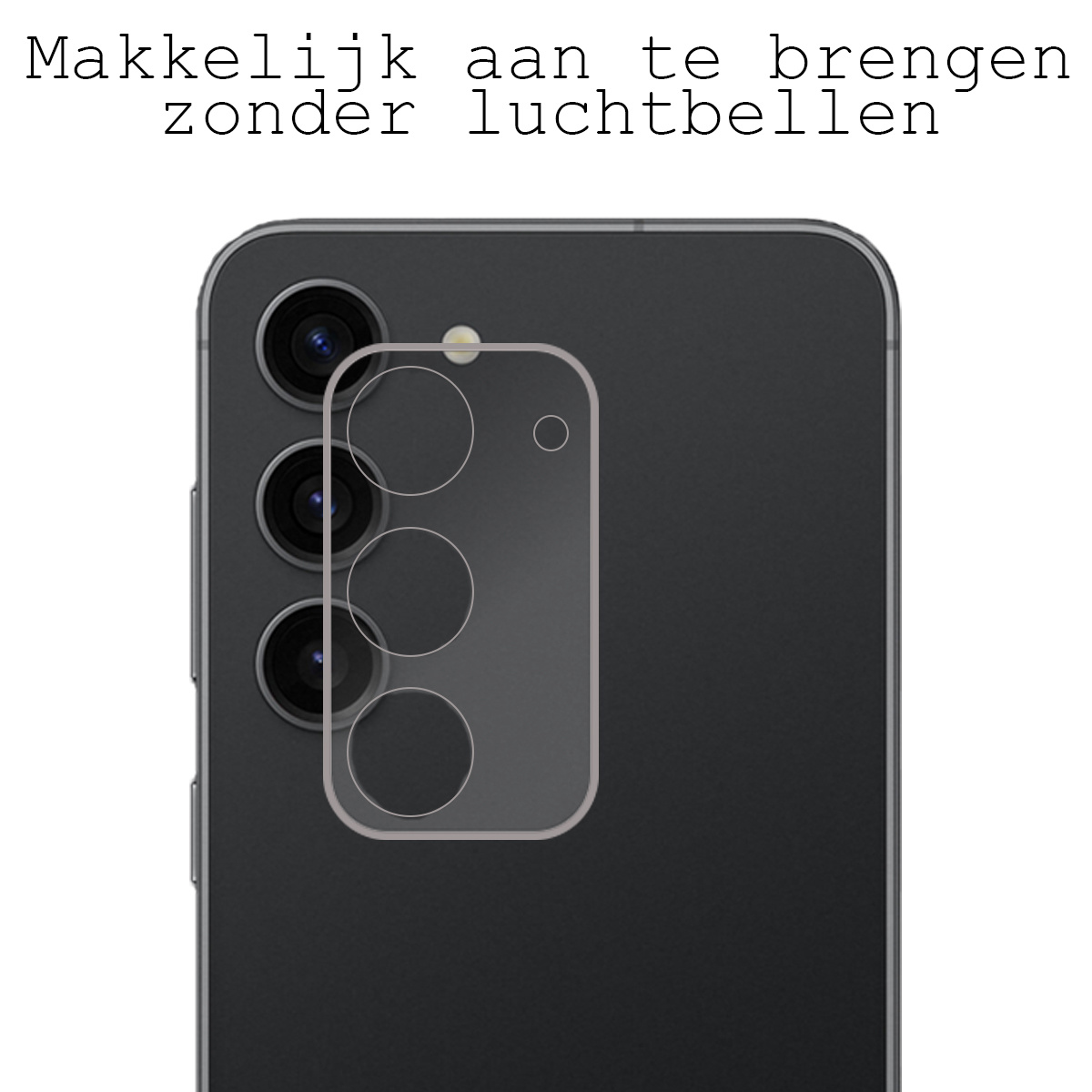 BASEY. Screenprotector Geschikt voor Samsung S23 Plus Camera Screenprotector Tempered Glass Beschermglas Camera - Screenprotector Geschikt voor Samsung Galaxy S23 Plus Camera Screen Protector - 3 Stuks
