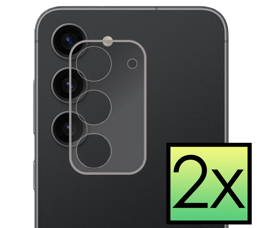 NoXx Screenprotector Geschikt voor Samsung S23 Plus Camera Screenprotector Gehard Glas - Screenprotector Geschikt voor Samsung Galaxy S23 Plus Screenprotector Camera Tempered Glass - 2x