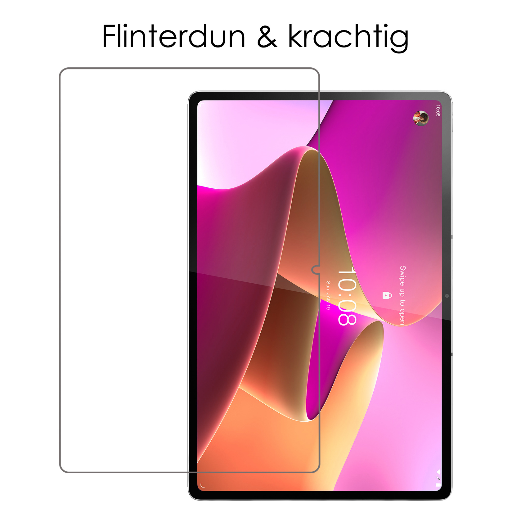 NoXx Screenprotector Geschikt voor Lenovo Tab P12 Pro Screenprotector Bescherm Glas Screen Protector - 2x