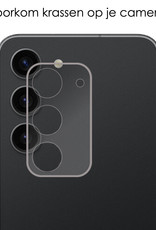 NoXx Screenprotector Geschikt voor Samsung S23 Plus Camera Screenprotector Gehard Glas - Screenprotector Geschikt voor Samsung Galaxy S23 Plus Screenprotector Camera Tempered Glass - 3x