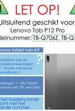 NoXx Lenovo Tab P12 Pro Screenprotector Bescherm Glas Screen Protector - 3x