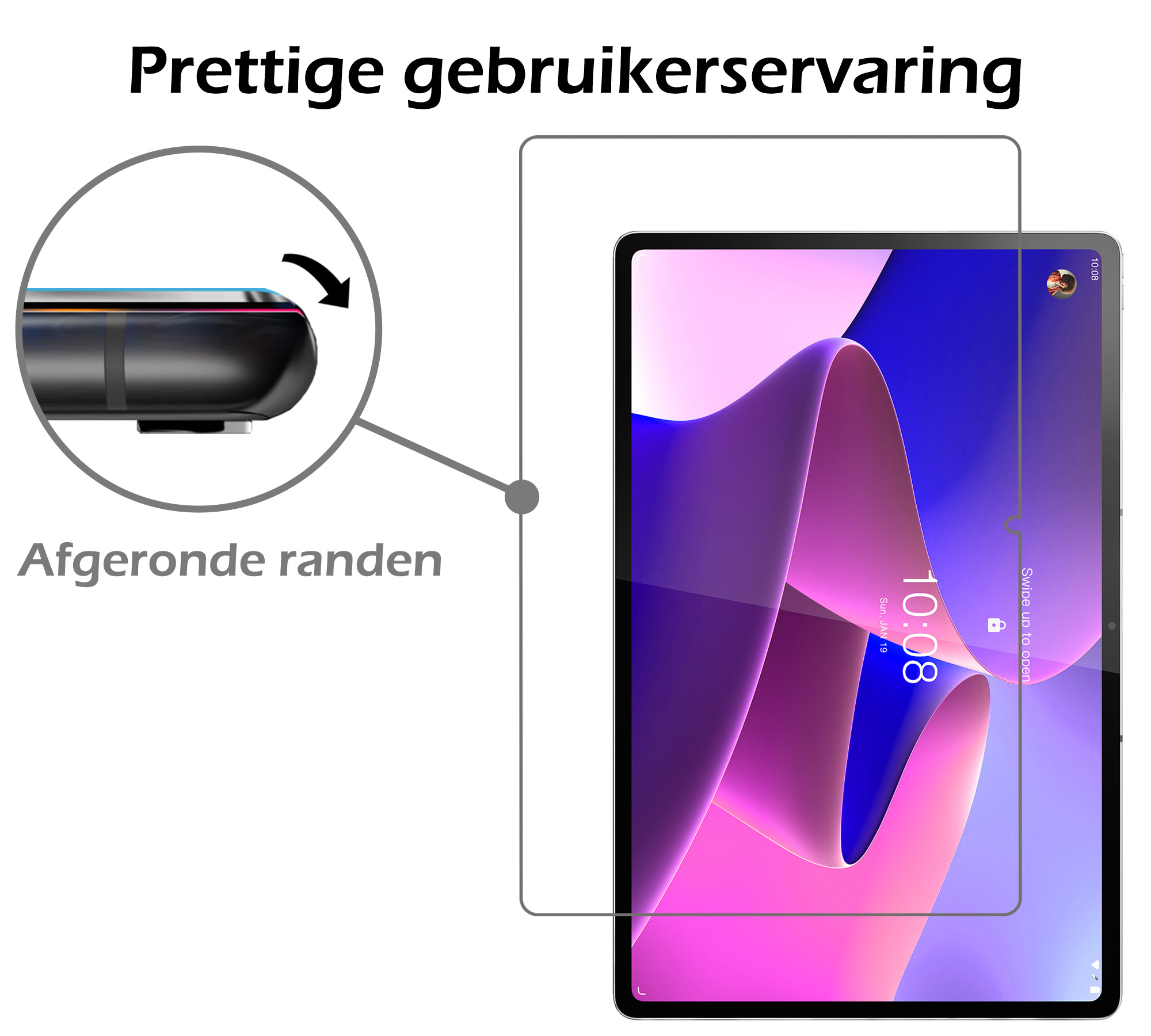 Nomfy Screenprotector Geschikt voor Lenovo Tab P12 Pro Screenprotector Bescherm Glas - Screen Protector Geschikt voor Lenovo Tab P12 Pro Screenprotector Tempered Glass