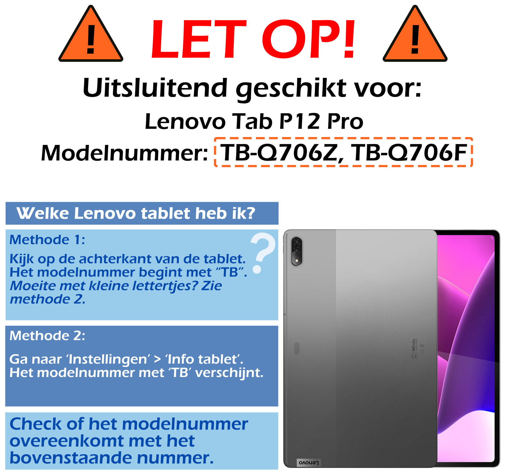 Nomfy Screenprotector Geschikt voor Lenovo Tab P12 Pro Screenprotector Bescherm Glas - Screen Protector Geschikt voor Lenovo Tab P12 Pro Screenprotector Tempered Glass - 2 PACK