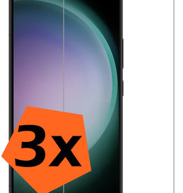 Nomfy Nomfy Samsung Galaxy S23 Plus Screenprotector Gehard Glas Met Dichte Notch - 3 PACK
