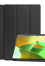 BASEY. Hoesje Geschikt voor Lenovo Tab P12 Pro Hoes Case Tablet Hoesje Tri-fold - Hoes Geschikt voor Lenovo Tab P12 Pro Hoesje Hard Cover Bookcase Hoes - Zwart