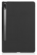 BASEY. Lenovo Tab P12 Pro Hoes Case Hoesje - Lenovo Tab P12 Pro Hoesje Hard Cover Lenovo Tab P12 Pro Bookcase Hoes - Zwart