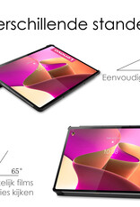 NoXx Hoesje Geschikt voor Lenovo Tab P12 Pro Hoesje Case Hard Cover Hoes Book Case - Zwart