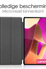 NoXx Hoesje Geschikt voor Lenovo Tab P12 Pro Hoesje Case Hard Cover Hoes Book Case - Zwart