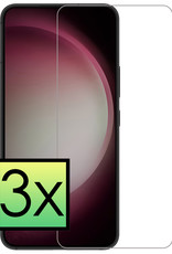 NoXx Samsung Galaxy S23 Plus Screenprotector Tempered Glass Gehard Glas Full Screen Display Cover - 3x