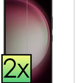 NoXx NoXx Samsung Galaxy S23 Plus Screenprotector Gehard Glas Met Dichte Notch - 2 PACK