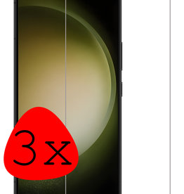 BASEY. BASEY. Samsung Galaxy S23 Plus Screenprotector Gehard Glas Met Dichte Notch - 3 PACK