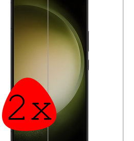 BASEY. BASEY. Samsung Galaxy S23 Plus Screenprotector Gehard Glas Met Dichte Notch - 2 PACK