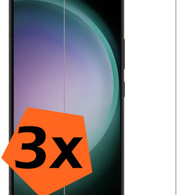 Nomfy Nomfy Samsung Galaxy S23 Screenprotector Gehard Glas Met Dichte Notch - 3 PACK