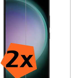 Nomfy Nomfy Samsung Galaxy S23 Screenprotector Gehard Glas Met Dichte Notch - 2 PACK
