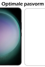 Nomfy Screenprotector Geschikt voor Samsung S23 Screenprotector Bescherm Glas - Screenprotector Geschikt voor Samsung Galaxy S23 Screen Protector Tempered Glass Volledig