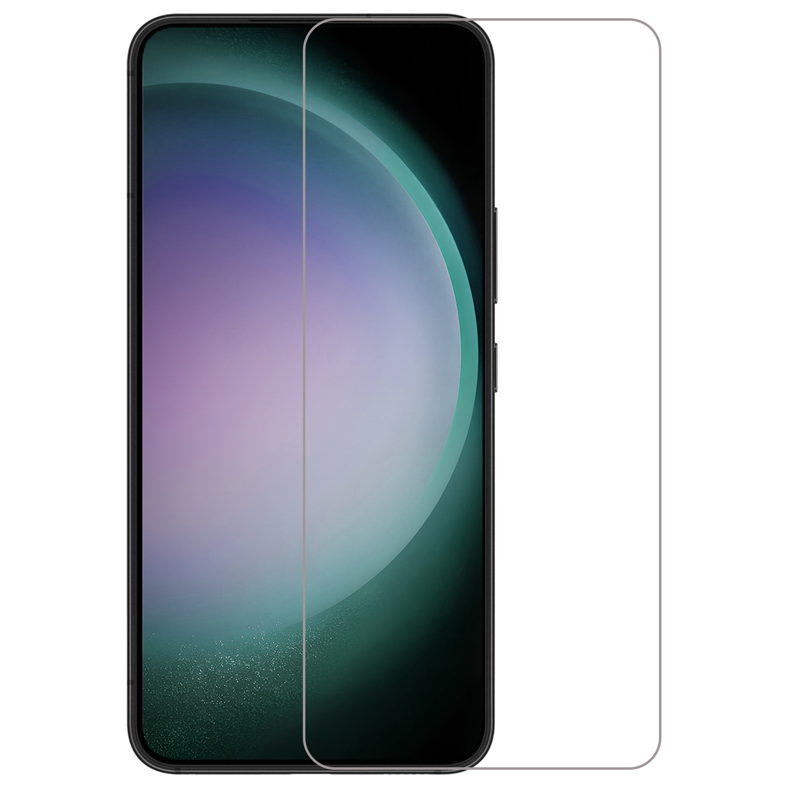 Nomfy Screenprotector Geschikt voor Samsung S23 Screenprotector Bescherm Glas - Screenprotector Geschikt voor Samsung Galaxy S23 Screen Protector Tempered Glass Volledig