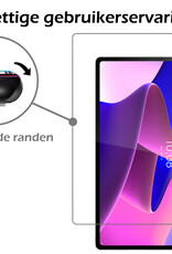 Nomfy Hoes Geschikt voor Lenovo Tab P12 Pro Hoes Tri-fold Tablet Hoesje Case Met Screenprotector - Hoesje Geschikt voor Lenovo Tab P12 Pro Hoesje Hardcover Bookcase - Zwart