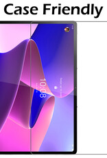 Nomfy Hoes Geschikt voor Lenovo Tab P12 Pro Hoes Tri-fold Tablet Hoesje Case Met Screenprotector - Hoesje Geschikt voor Lenovo Tab P12 Pro Hoesje Hardcover Bookcase - Zwart